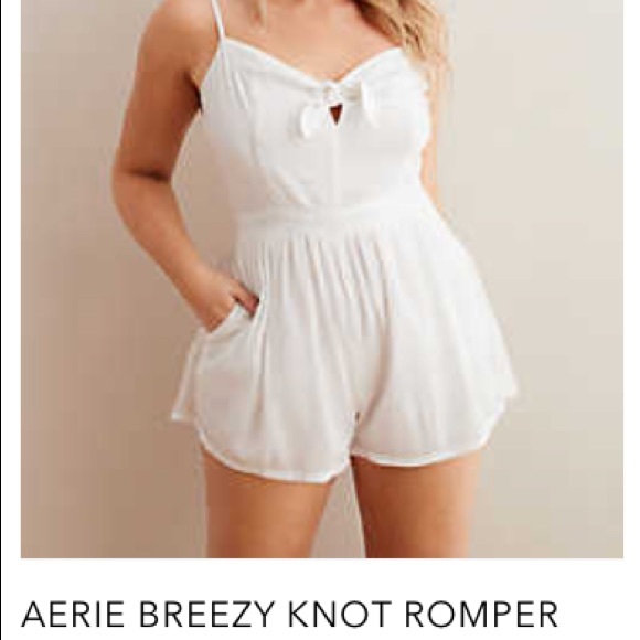 Aerie white romper Clearance